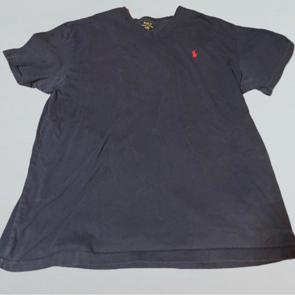 Vintage Polo Ralph Lauren Navy Blue Cotton T-Shirt